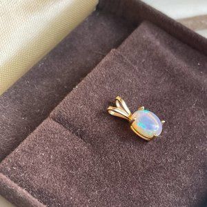 14K Real Opal Pendant for Necklace